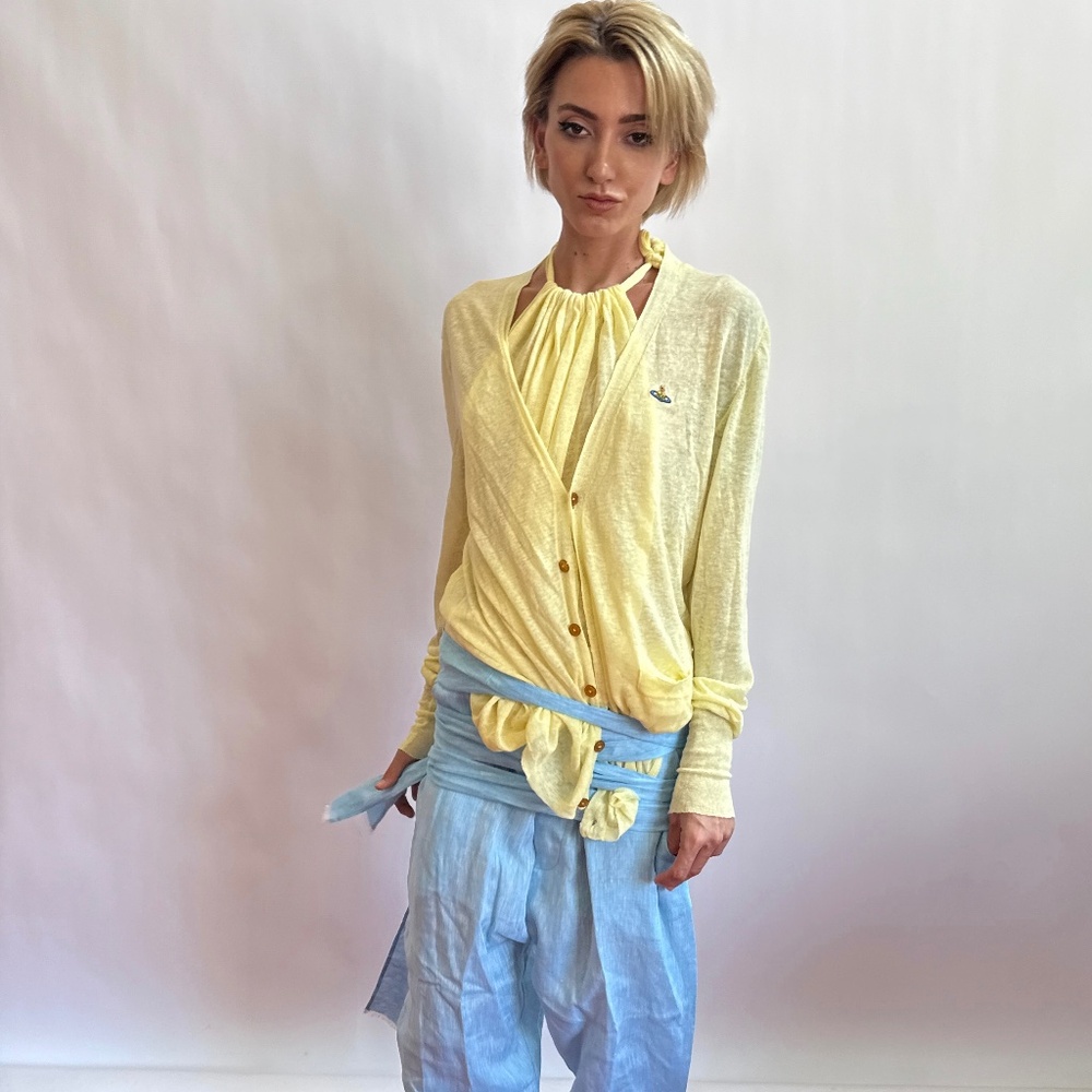 Vivienne Westwood 1/1 Sample INSANE SET Matching Linen Set S/S 2014